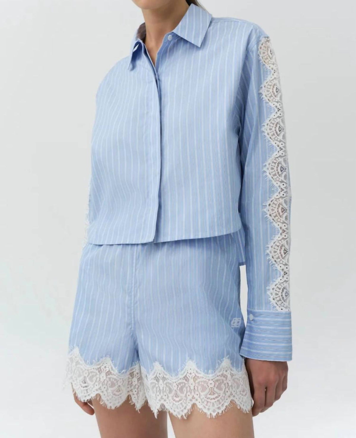 Simkhai - Emmie Cotton Lace Shorts