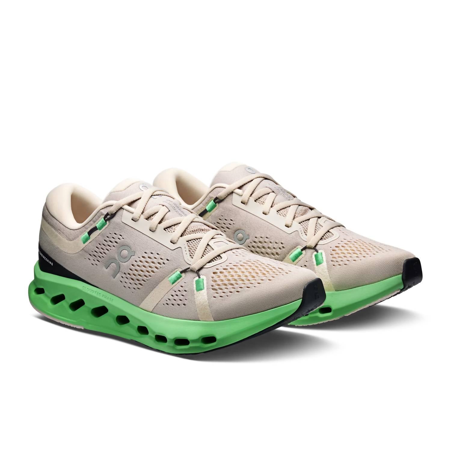 On Men's Cloudsurfer 2 Running Shoes in truffle honeydew 1 - men's shoe - view 10
