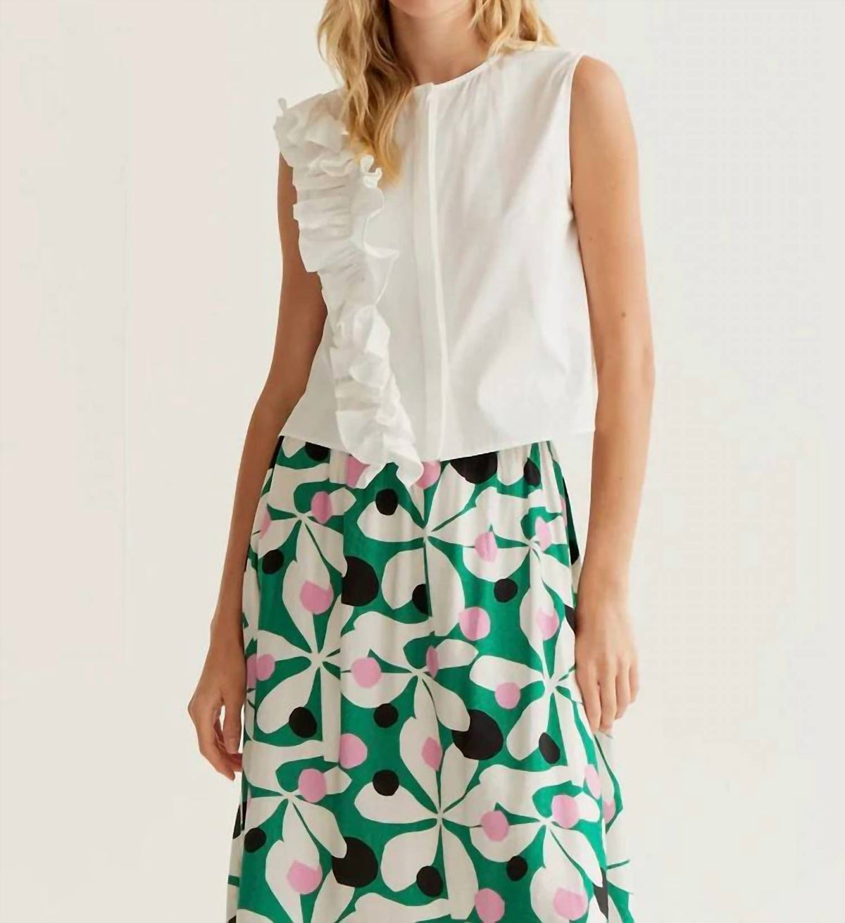 Compania Fantastica - Cotton Ruffle Top