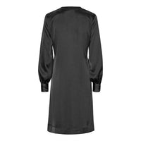 Karmamia WOMEN'S BLAIR DRESS in semi rich black - women's dress - detail view