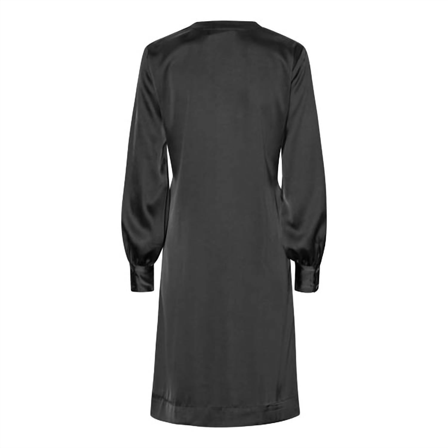 Karmamia WOMEN'S BLAIR DRESS in semi rich black - women's dress - detail view