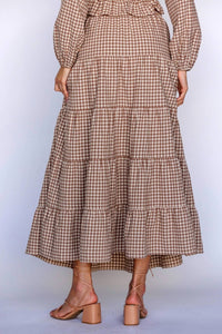 Storia - Harper Gingham Maxi Skirt