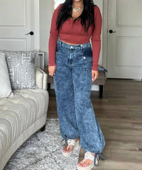 Blakeley - Charlie Cinch Hem Wide Leg Jeans