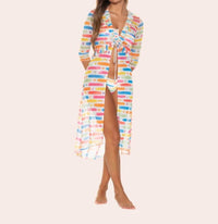 Zille Rio - Tropicalia Midi Tulle Kimono