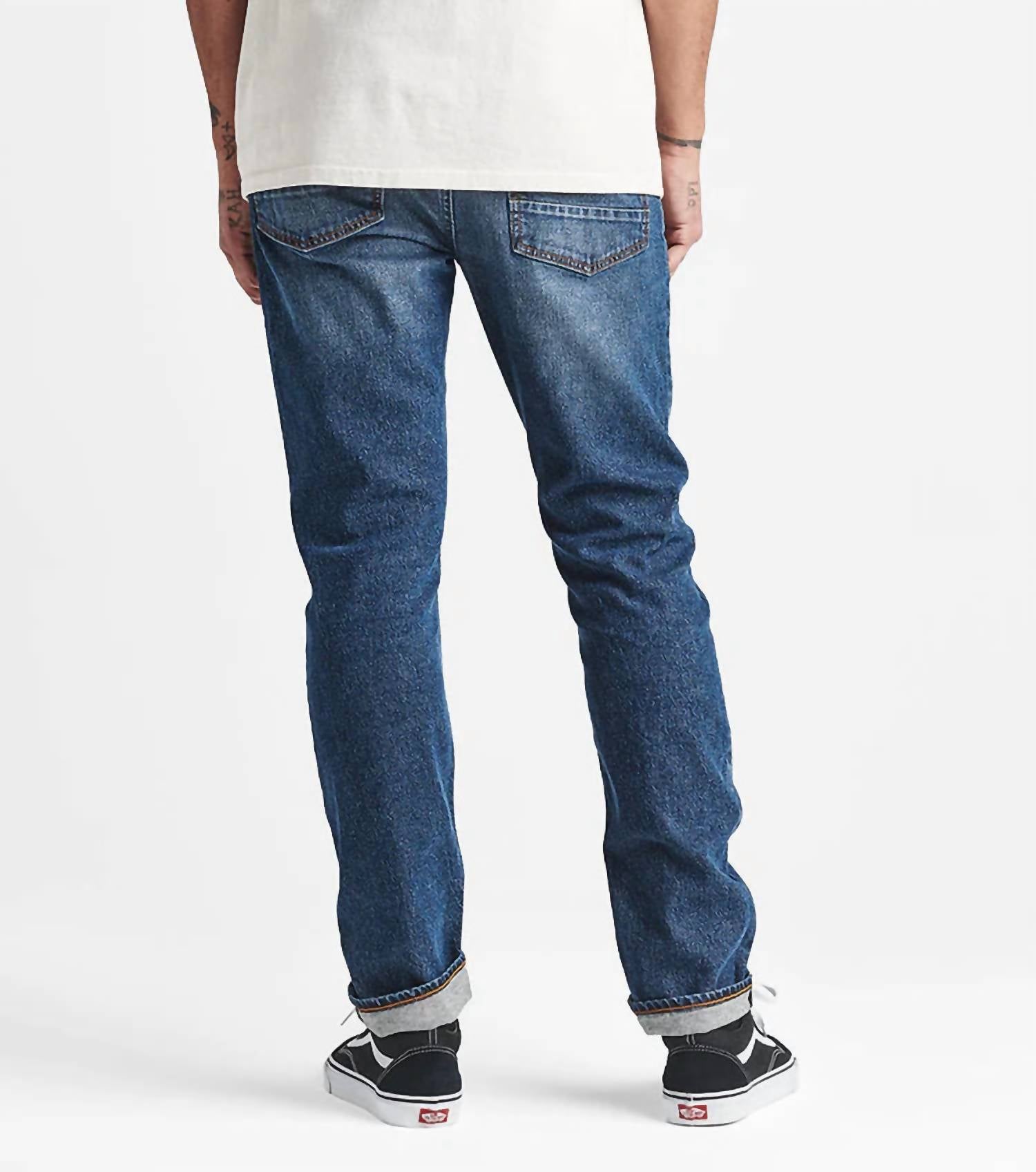 ROARK HWY 128 Straight Fit Denim Jeans in blue - men's jeans - detail view
