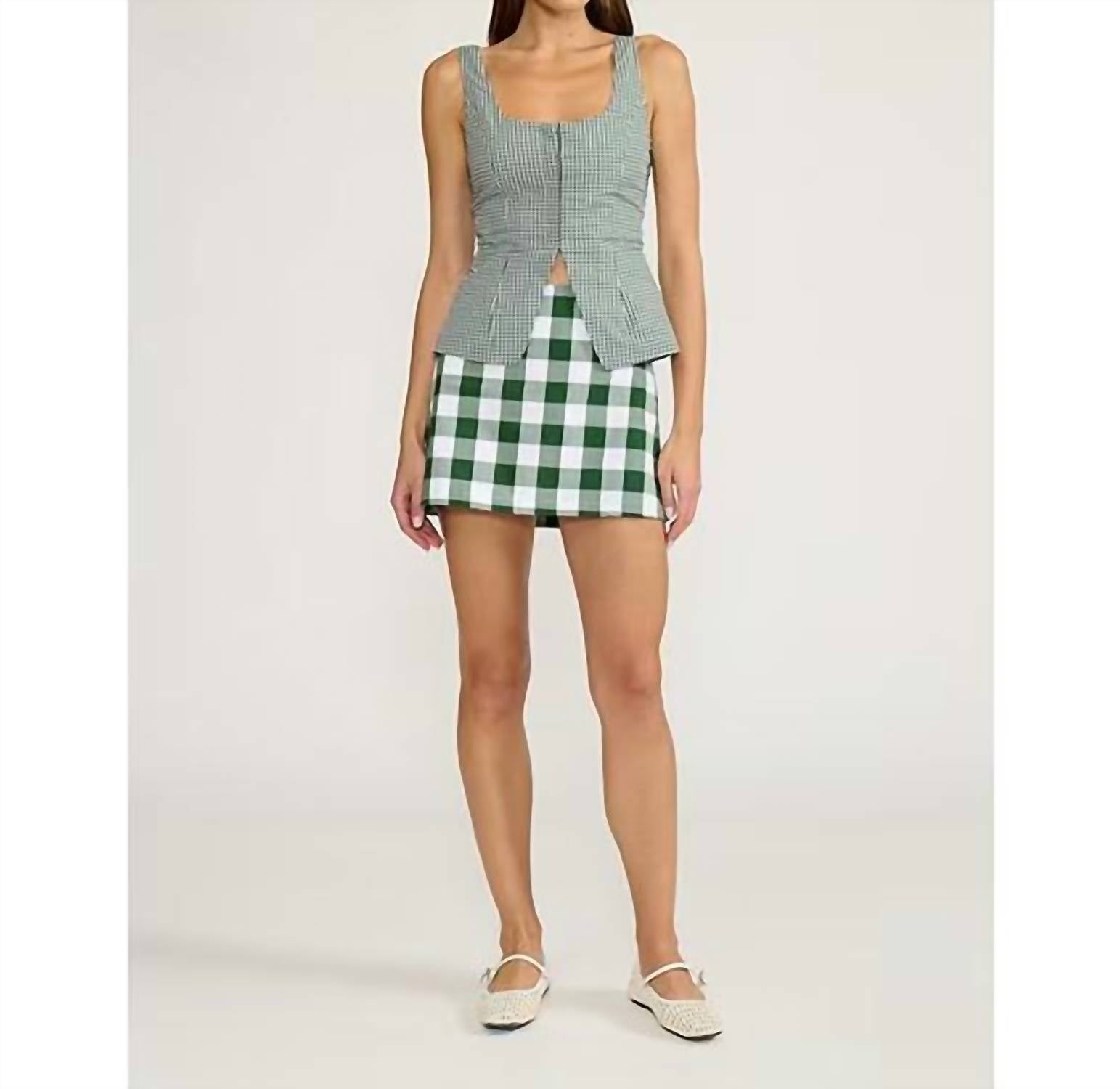 Lucy Paris - Women's Ludlow Gingham Vest Top