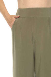 Joseph Ribkoff - High Waist Pleated Wide Leg Pants