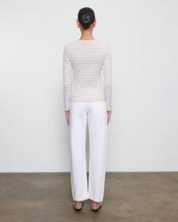 Enza Costa - Cotton Stripe Classic Long Sleeve Tee