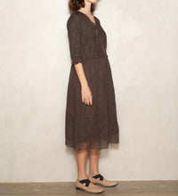 Pas De Calais - Cotton Cupro V-neck Dress