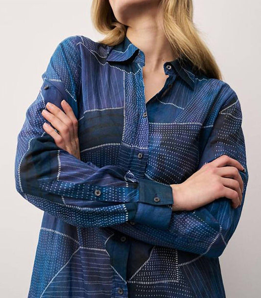 0039 Italy - Taya Long Sleeve Button Down Dress