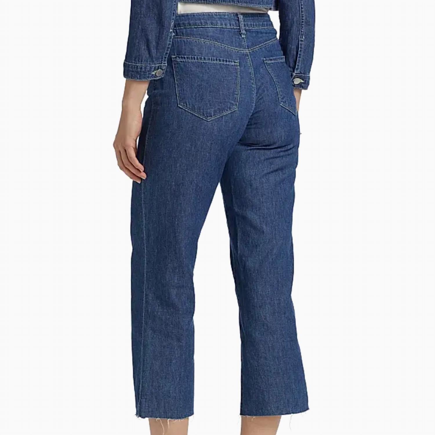 L'Agence Wanda Cropped Wide-leg Jeans in spokane - women's jeans - detail view