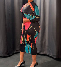 Dorcas - Sunset Swirl Dress