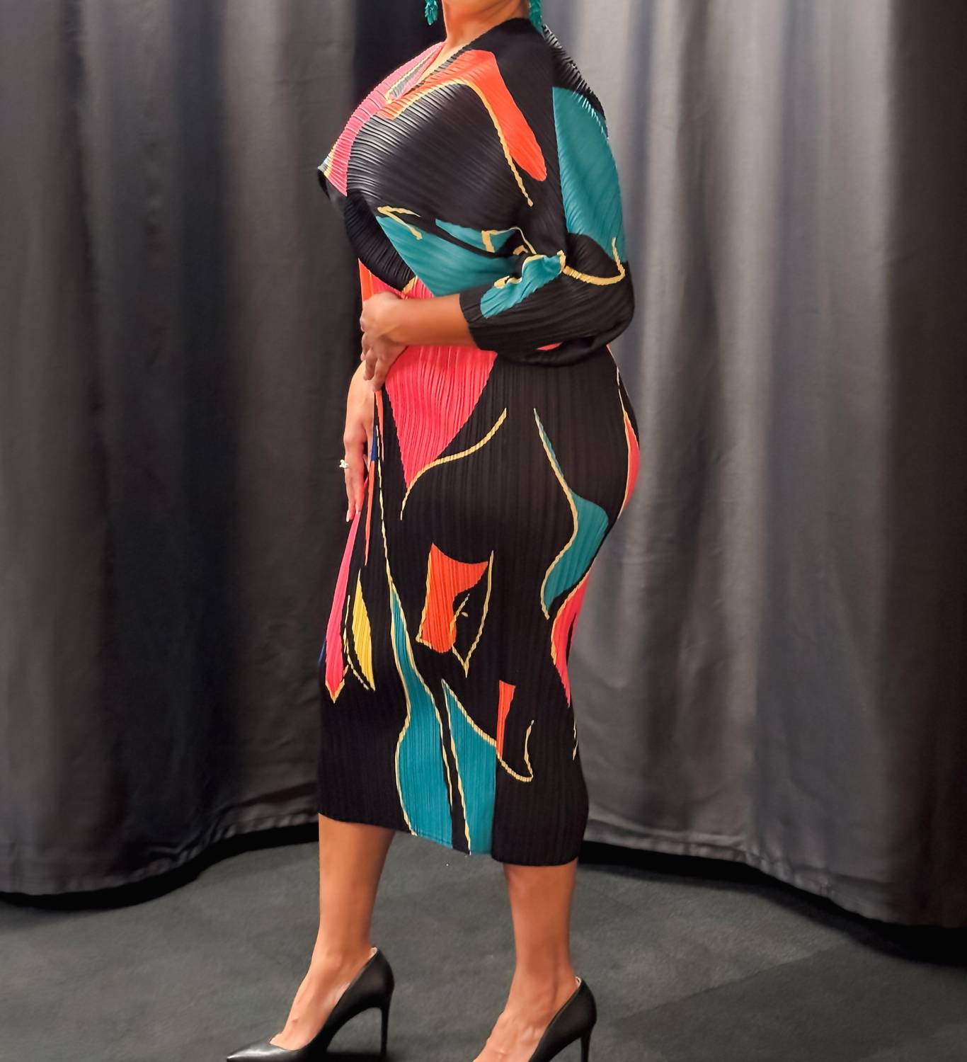 Dorcas - Sunset Swirl Dress