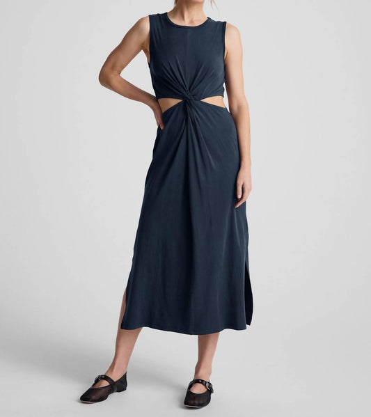 Beyond Yoga - Around The World Front Twist Midi Dress