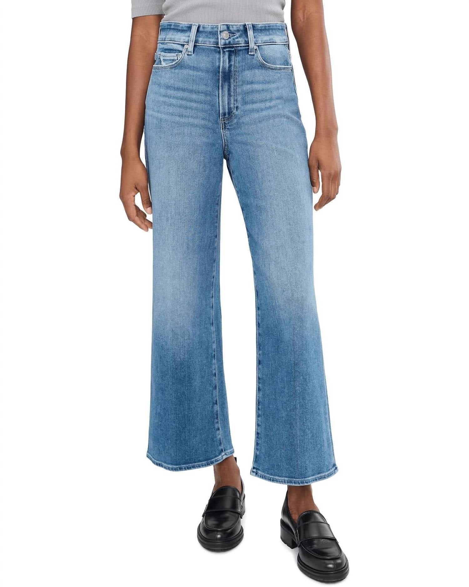 Paige - Women's Anessa Wide Leg Jean With 3/8" Hem