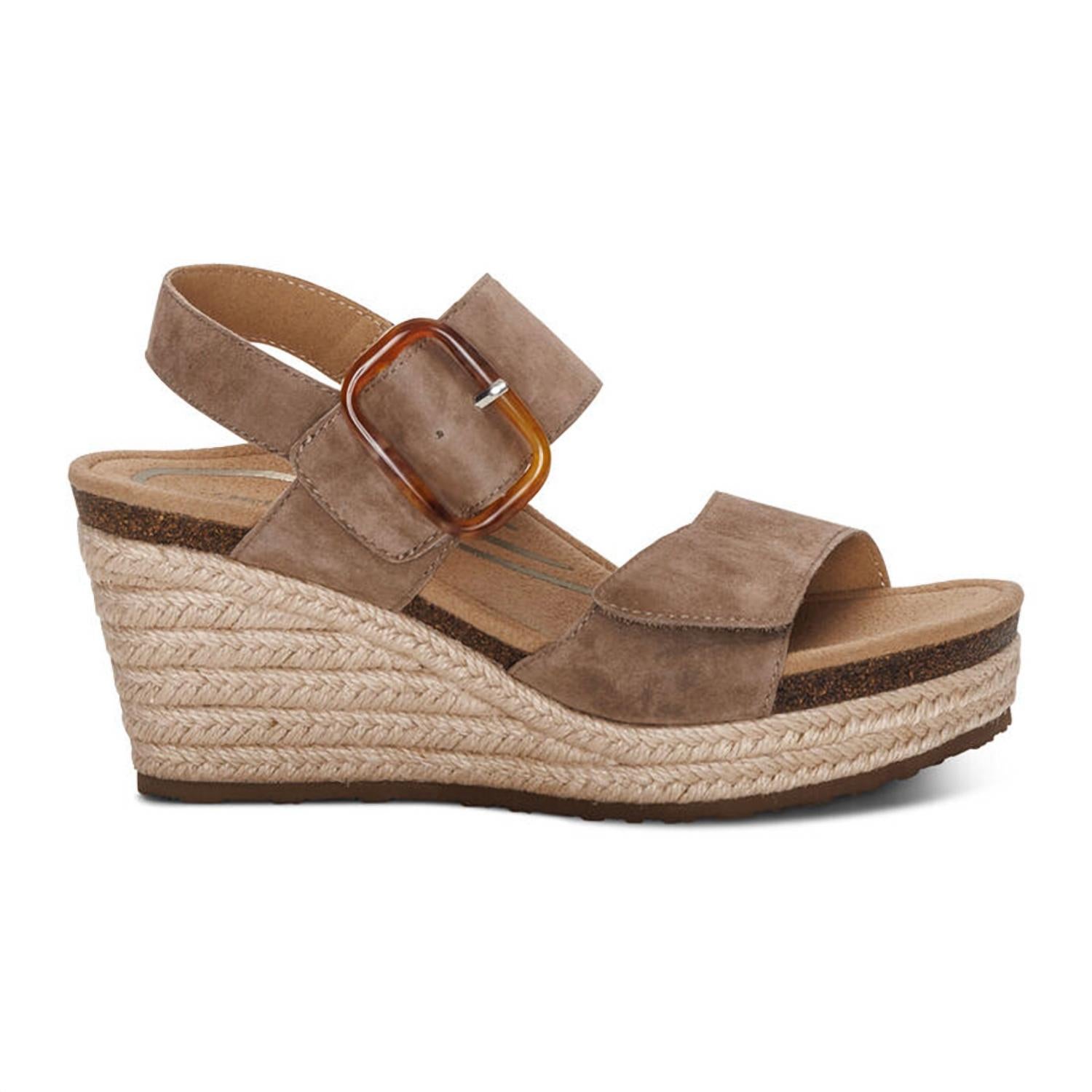 Aetrex - Women's Ashley Arch Support Wedge Sandals