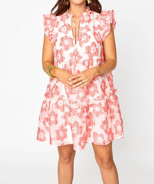 Buddylove - Aubrey Ruffle Shoulder Short Dress