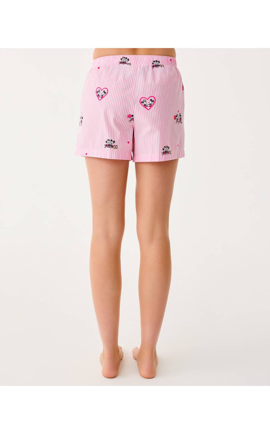 Lilly Pulitzer Elly Pajama Boxer in multi disney half drop overprint 2 - women's shorts - alternate view