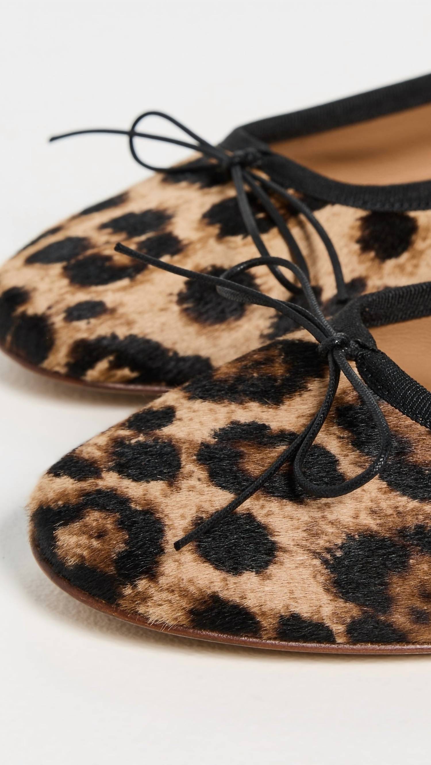 Mansur Gavriel Women's Dance Ballerina Flats in leopard black - women's flats - alternate view