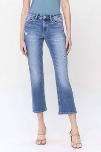 Flying Monkey - JoJo Mid Rise Crop Straight Jean