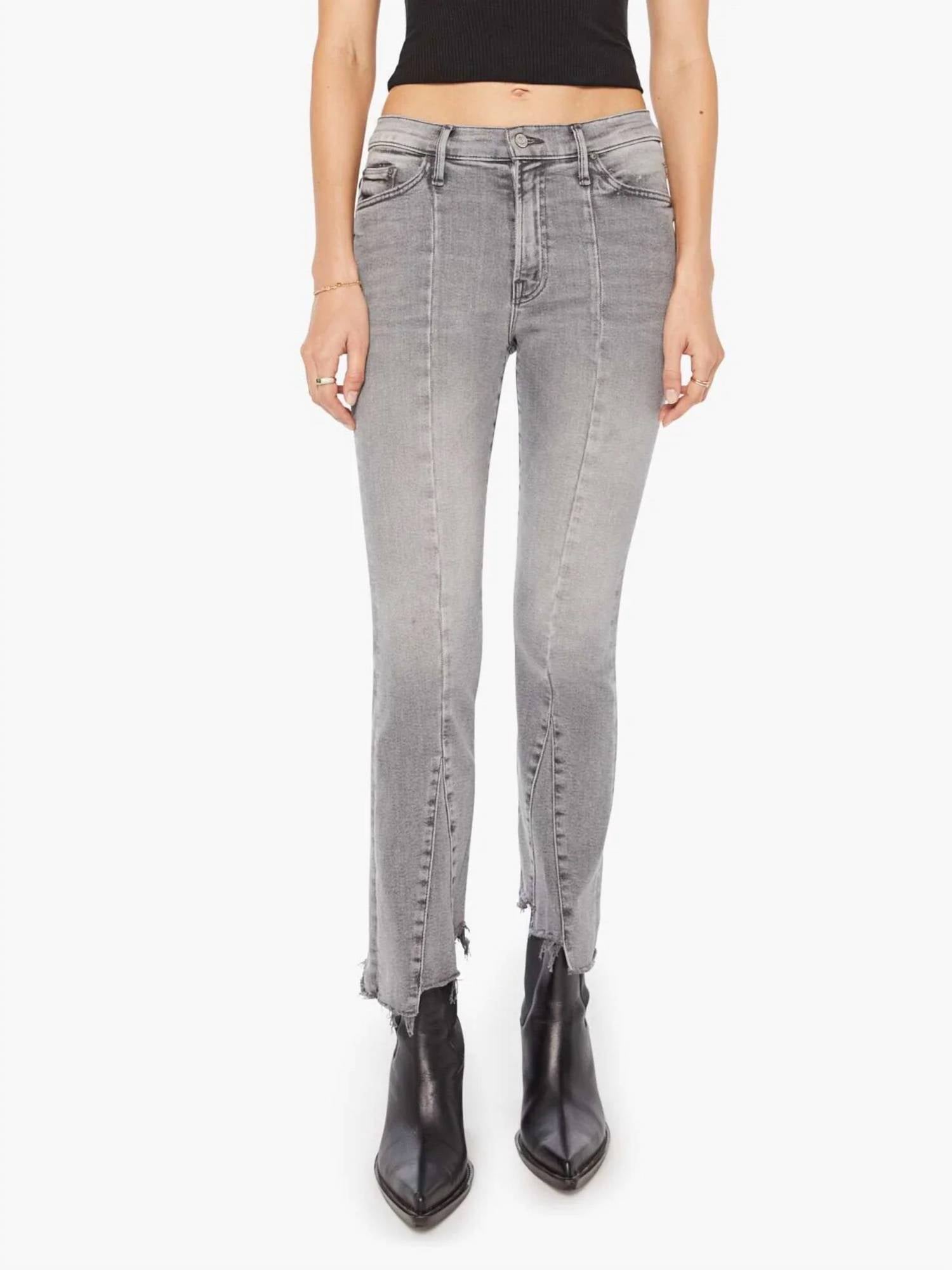Mother - The Insider Crop Pointy Fray Jeans