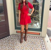Joy Joy - Tie Waist Mini Dress