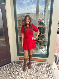 Joy Joy - Tie Waist Mini Dress
