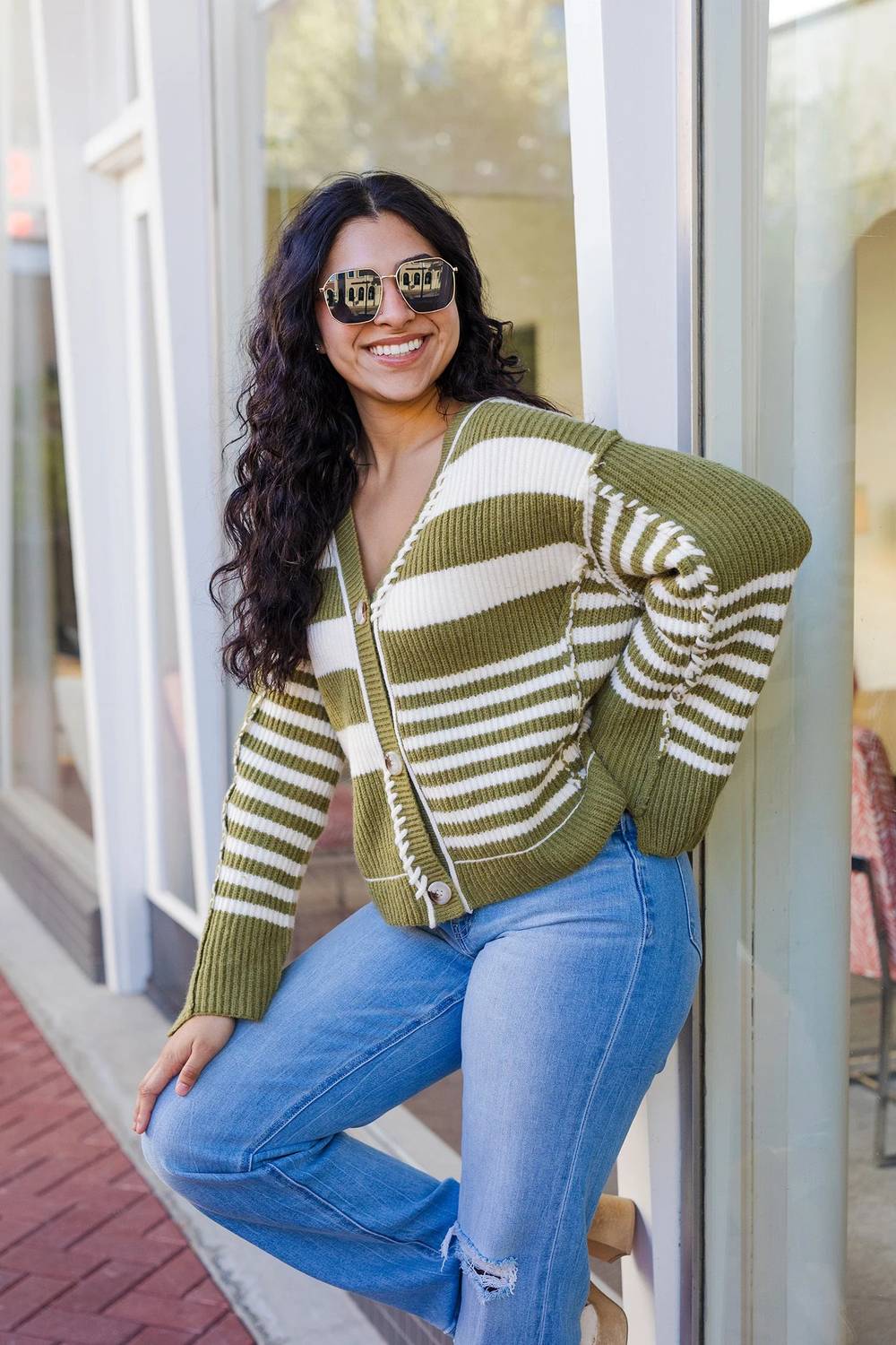 So Me - Hidden Potential Striped Cardigan