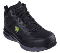 Skechers Men's John Deere Arch Fit Shoes in black - men's sneaker - detail view