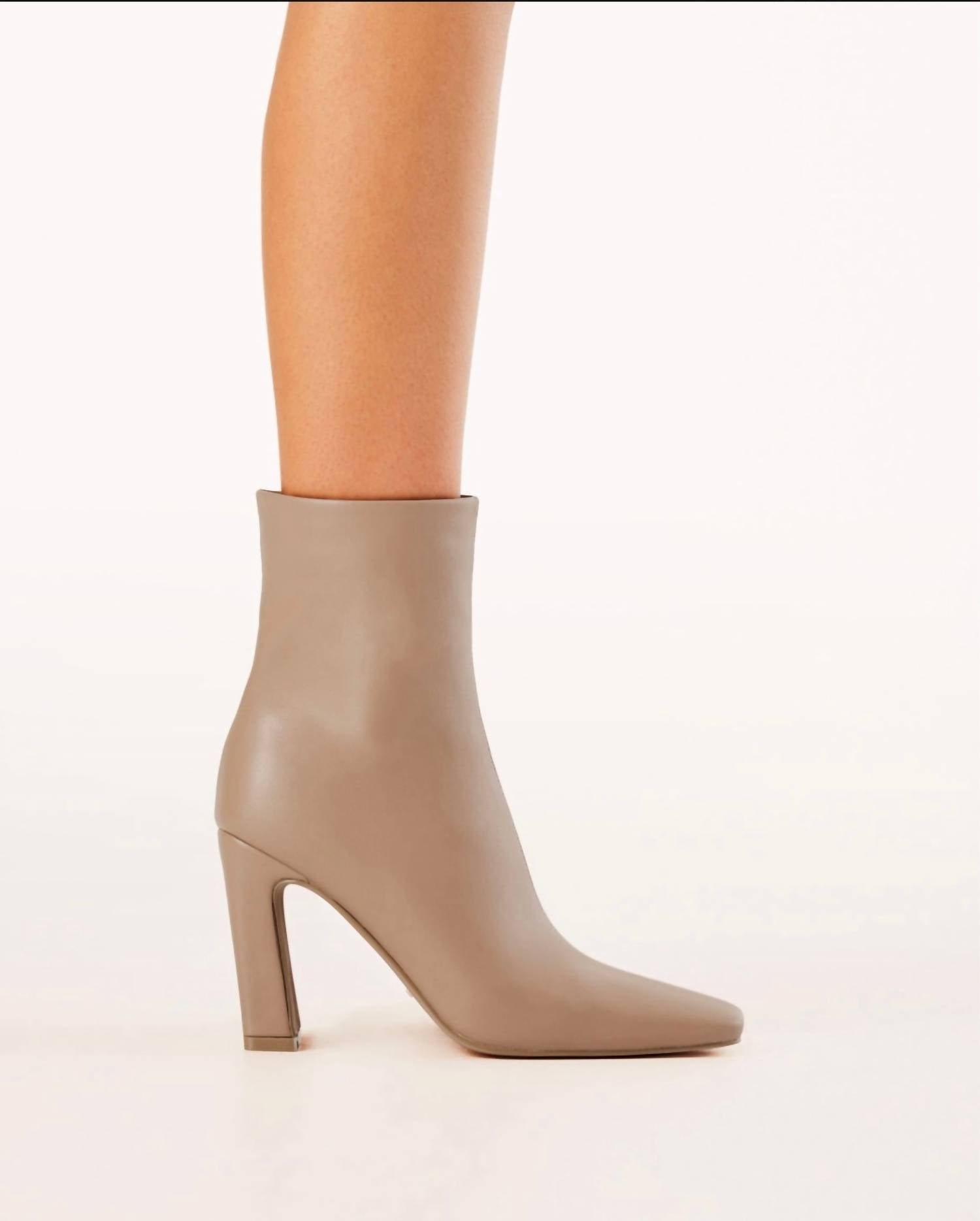BiLLiNi Women's Iva Block Heel Bootie in almond - women's shoe - alternate view
