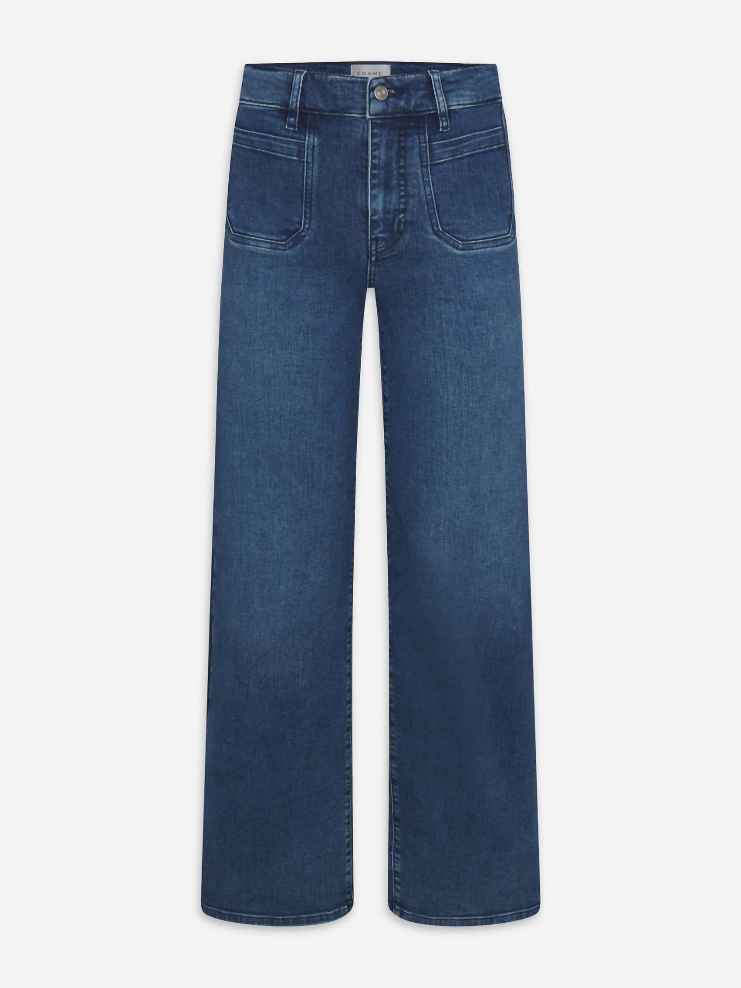 FRAME Le Slim Palazzo Modernist Pocket Jean in iberia - women's jeans - view 4
