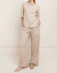 Paper Label - Sadie Linen Pull-on Pants
