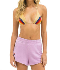 AVIATOR NATION Essential Club Shorts in mauve - women's shorts