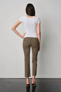 Avenue Montaigne Leo Flare Cut Leg pants in aztek - women's pants - detail view