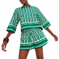 Cara Cara - Erica Geometric Print Shirt