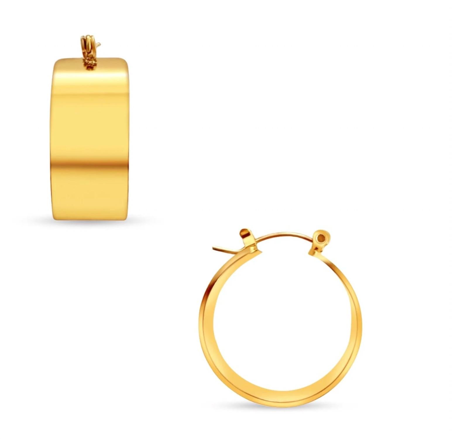 Ellie Vail - Women's Lia Wide Hoop Earring
