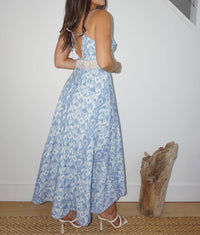 NIBI MTK Isabella Dress in faded blue ikat - women's dress - view 6