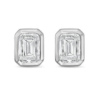 Diana M Jewels - Women's Emerald Lab-grown Diamond Stud Earrings (8.00 Tcw) - Elegant Plus