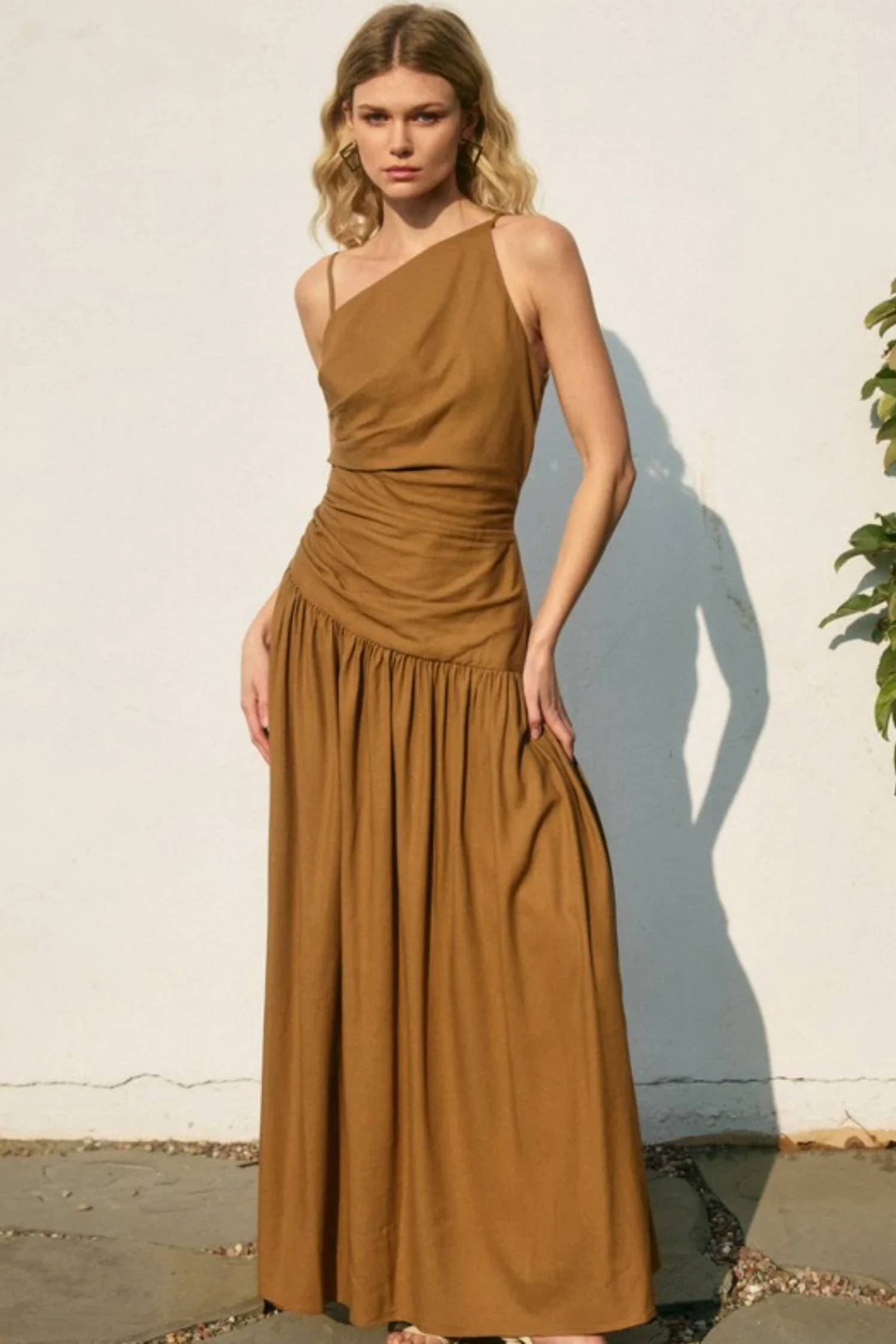 Dress Forum - Ruched Palm Dress