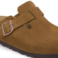 Birkenstock - Unisex Boston Suede Narrow Leather Clogs