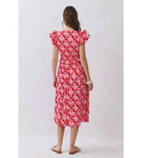 Tcec - Lucy Floral Print Midi Dress