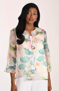 Frank Lyman - Floral Lightweight Woven Jacket