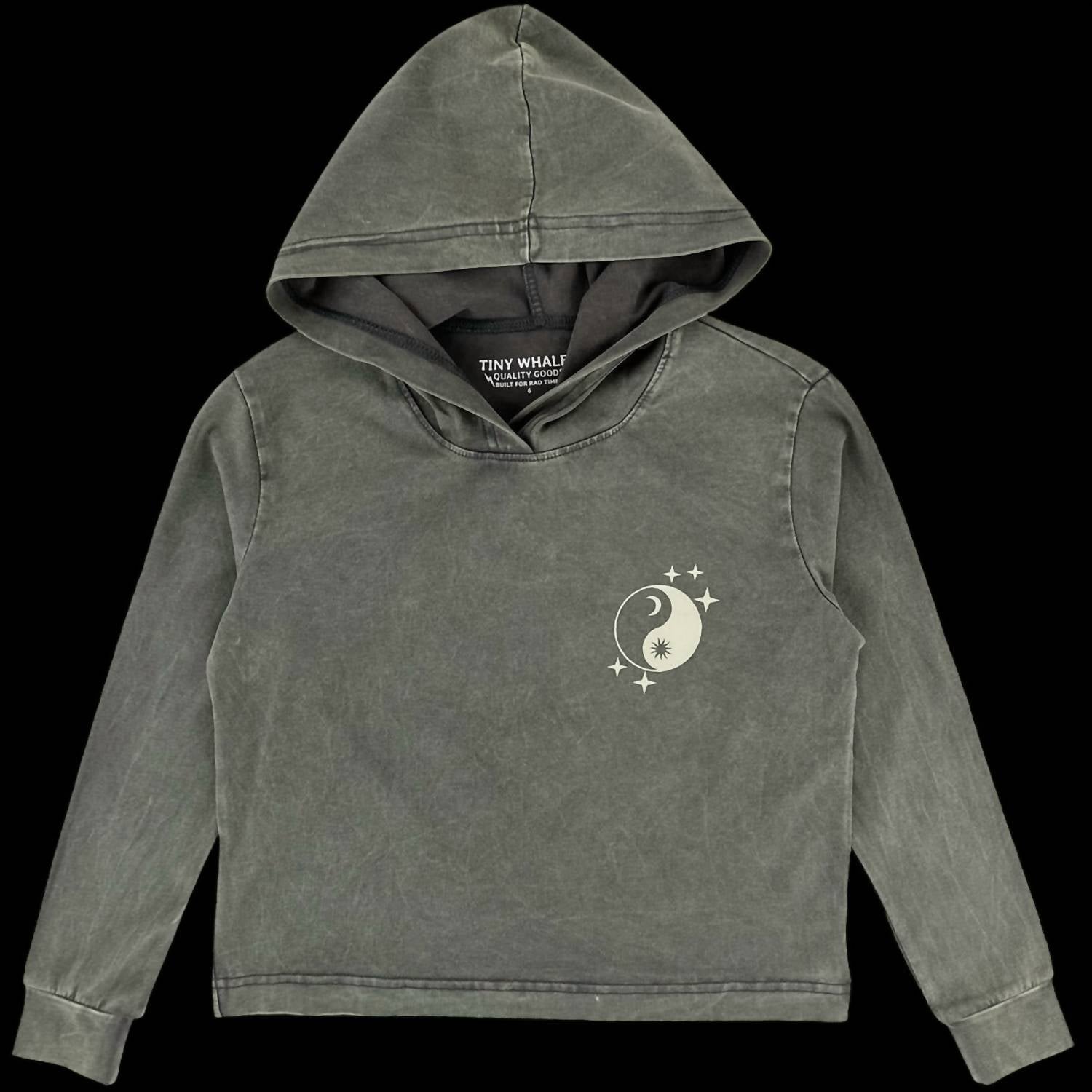 Tiny Whales - Boys' Cosmic Hooded Long Sleeve Tee