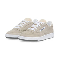 Reebok Men's Club C Jound Suede Low Top Sneakers in cream - men's sneaker