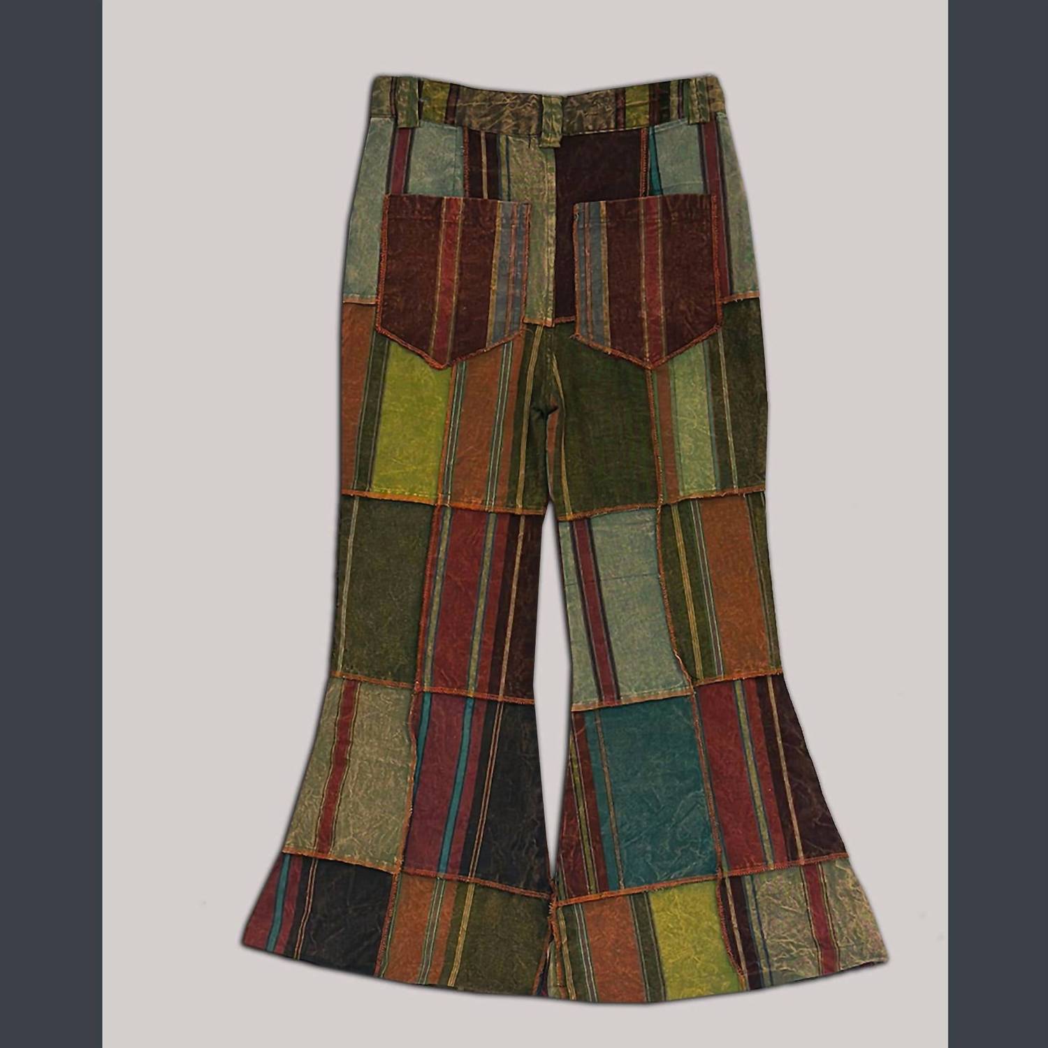 Jayli - Women's Cotton Patchwork Outer Stitching Pants