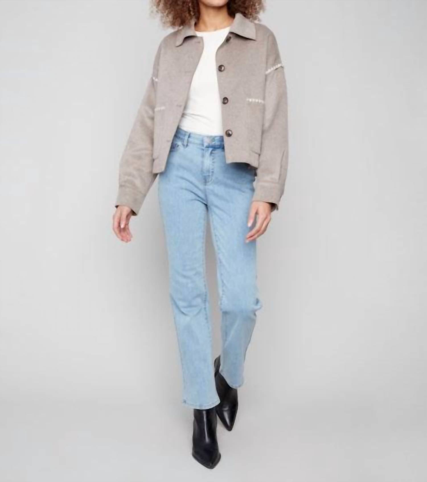 Charlie B - Short Double-faced Wool Jacket