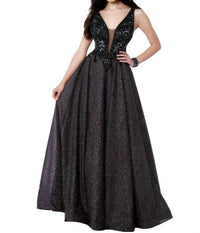 Karishma Creations - Glittered Jersey Satin Dress