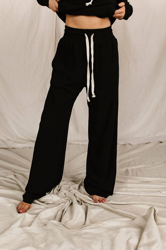 Performance Fleece Wide Leg Lounge Pant