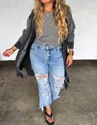 Blakeley - Urban Distressed Crop Jeans