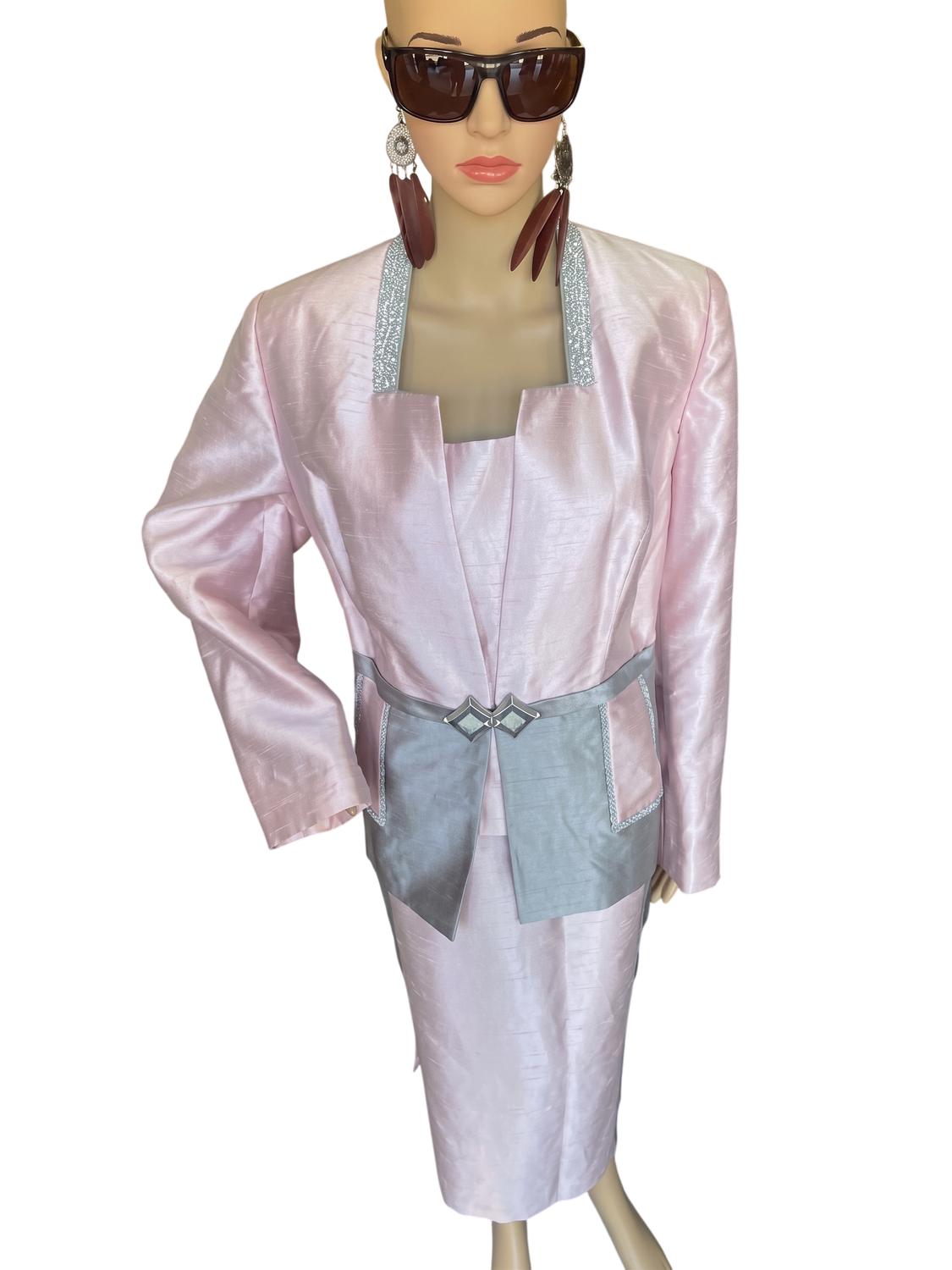 Luxe Especially Yours Women's Two-piece Bling Set in pink - women's skirt